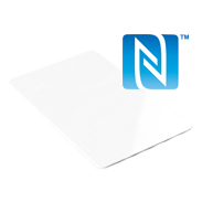 Plastic cards with NFC logo