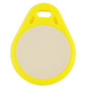 Keyfob Tearshape yellow