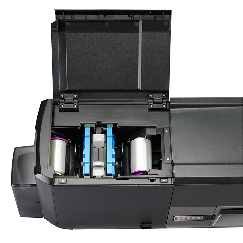 Ovanfrån plastkortprinter Areff Systems AB