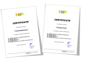 NXP-CERTIFICATE-2017