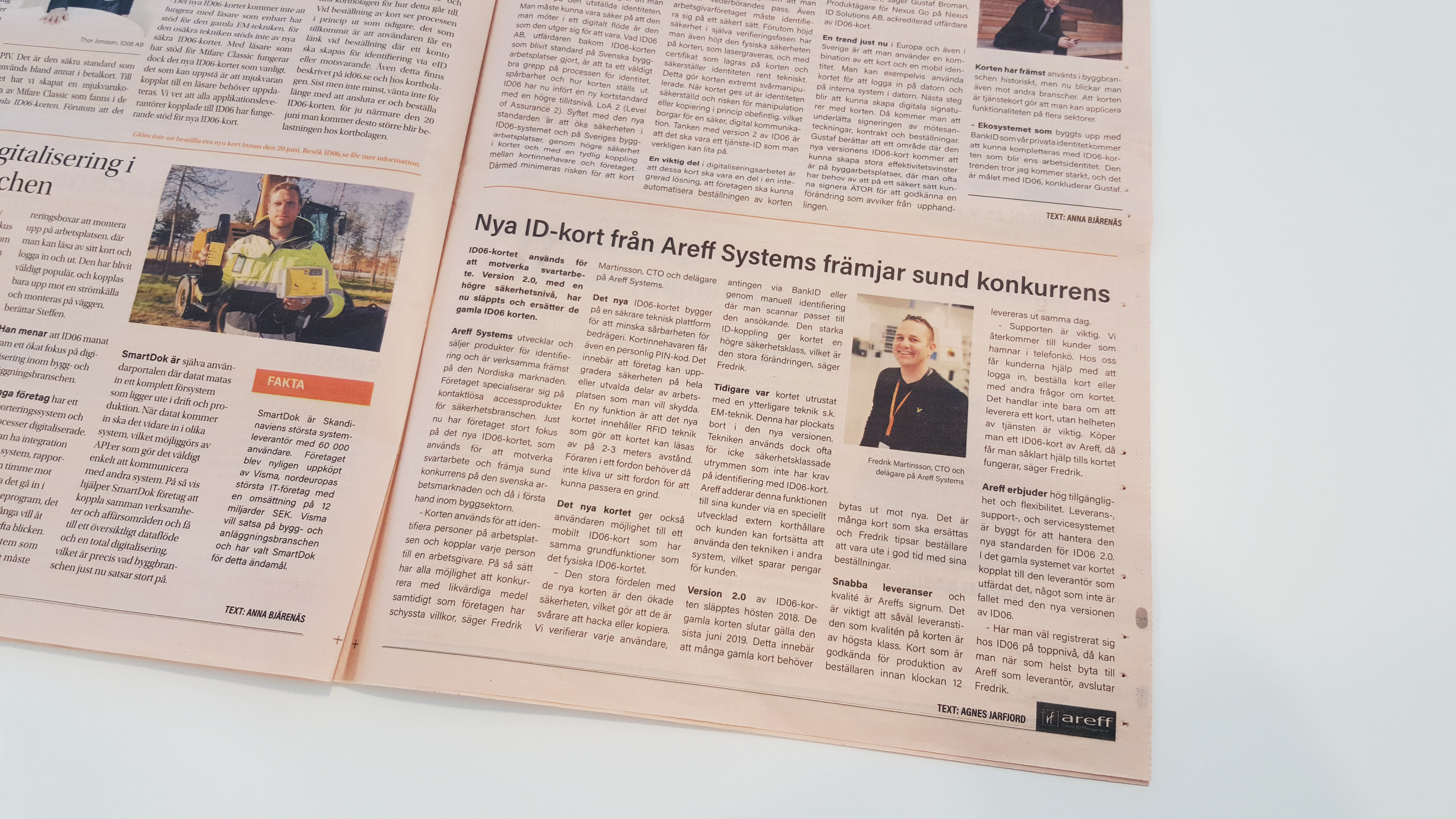 Dagens Industri Annons Areff Systems AB